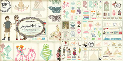 Websters Pages - Perfect Motifs Pad  (sold in 3's)